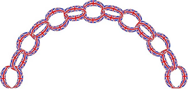 Union Jack Paper Chains